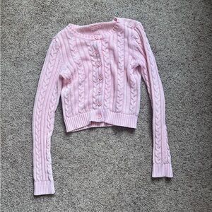 Pink American eagle cardigan (XS)